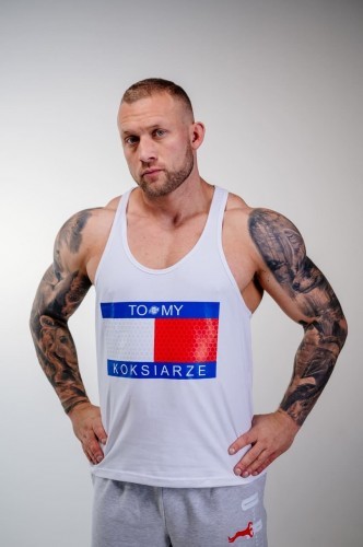 Furia Tank top TO MY KOKSIARZE biały męski Furia