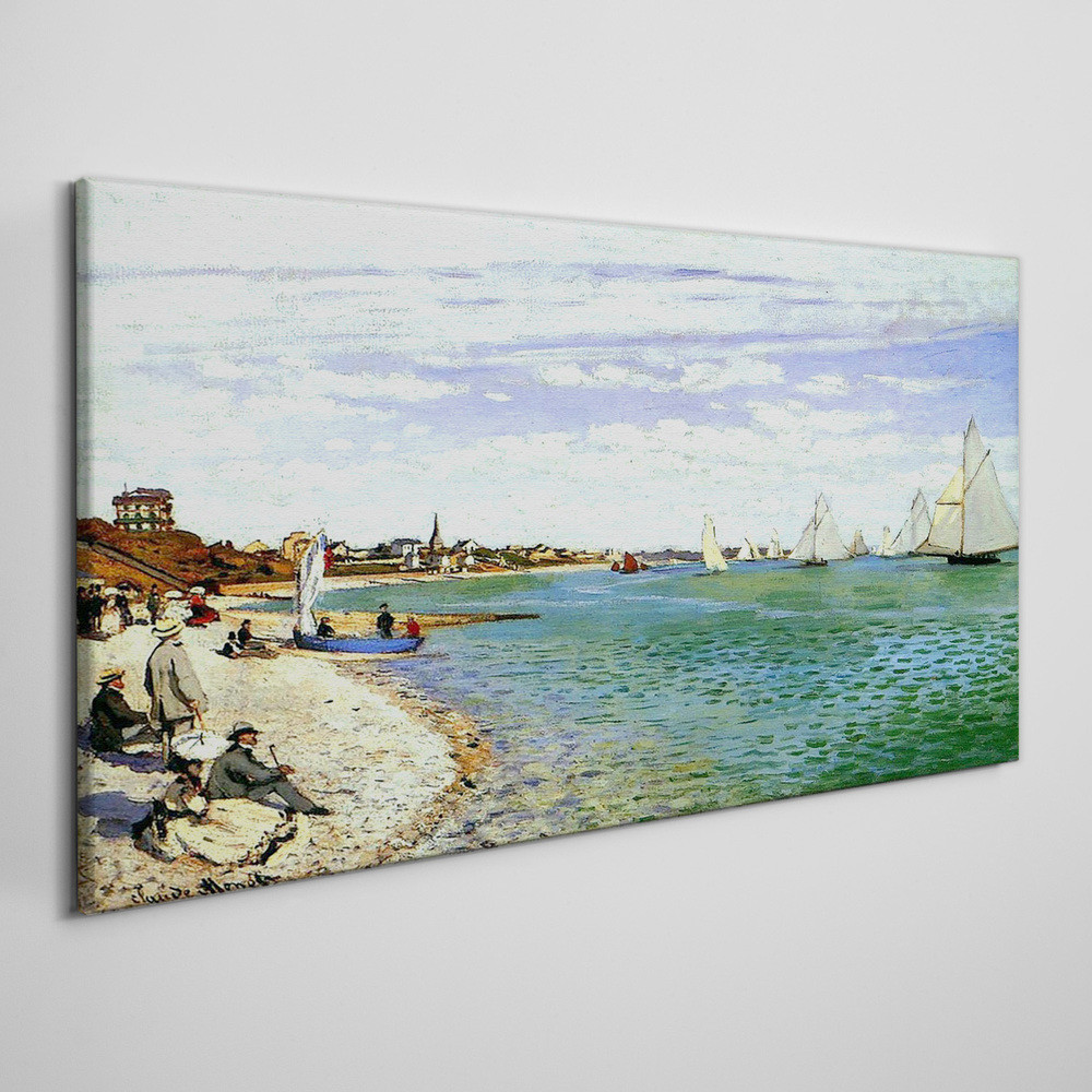 PL Coloray Obraz Canvas Regaty w Adresse Monet 140x70cm