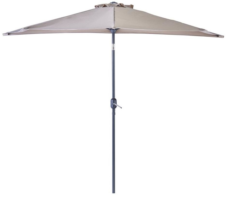 NATERIAL Parasol ogrodowy półkole Arkea 270x235 cm beżowy Naterial