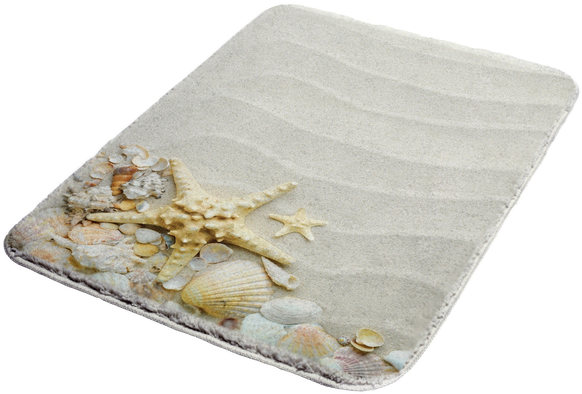 Bisk Dywanik łazienkowy piankowy Shells 50 X 70 cm Multi
