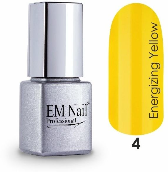 Em nail professional Lakier hybrydowy Premium Energizing Yellow 4 - Żółty 4 Energizing Yellow