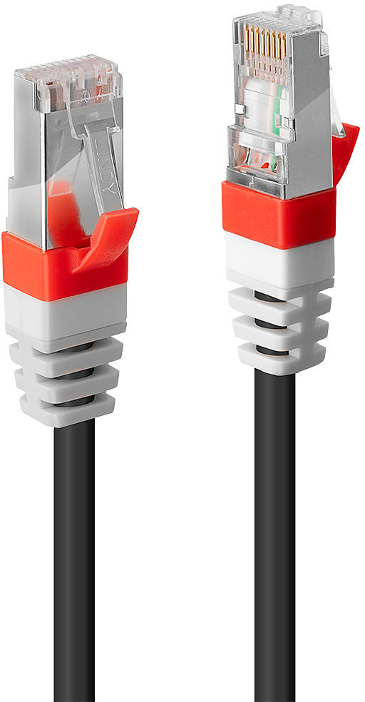 Lindy 45368 Kabel sieciowy skrętka) Cat.6a S/FTP SSTP) czarny 10m LY-45368