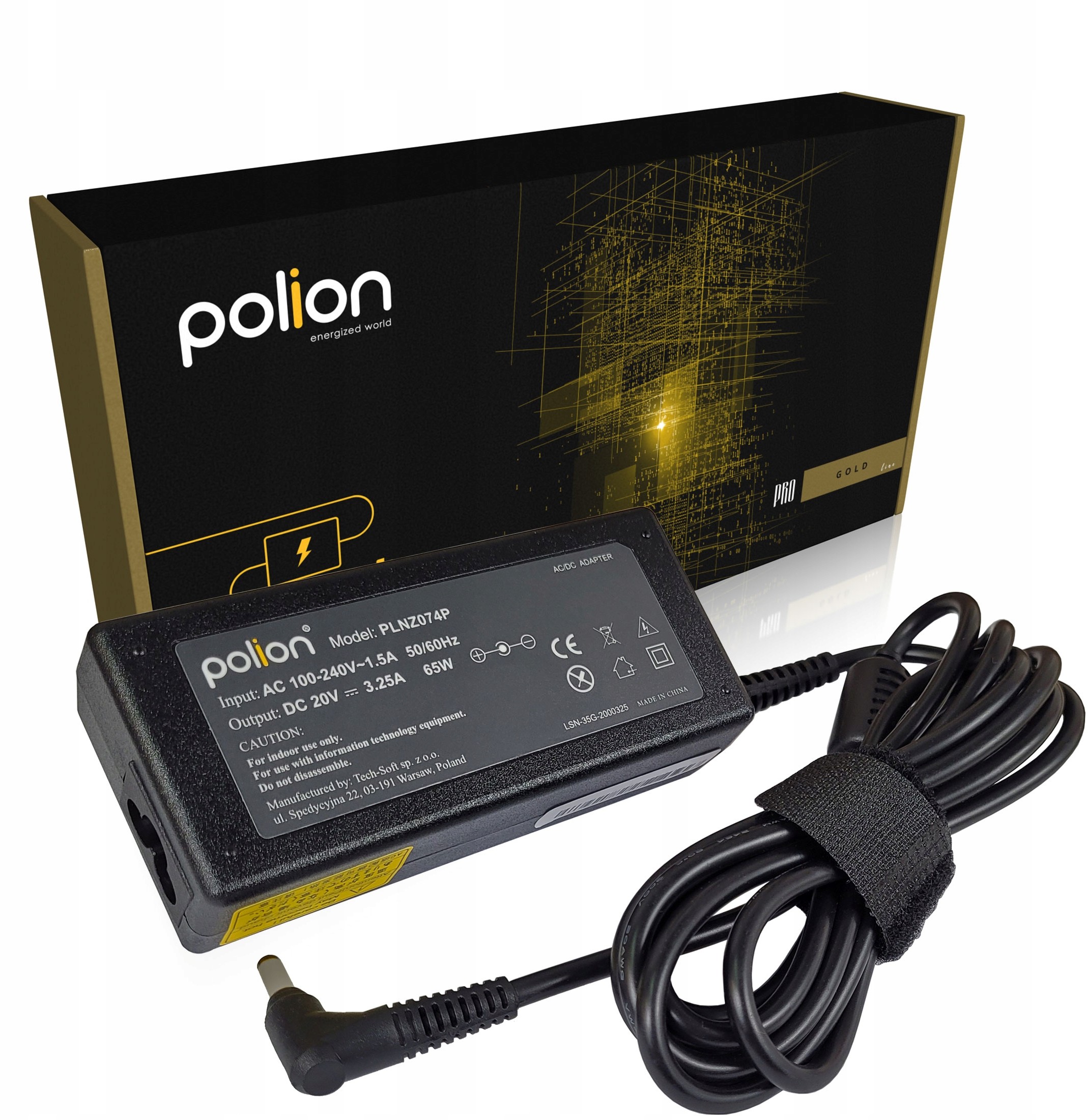 Lenovo Ładowarka 65W do 20V 3,25A 4,0x1,7mm