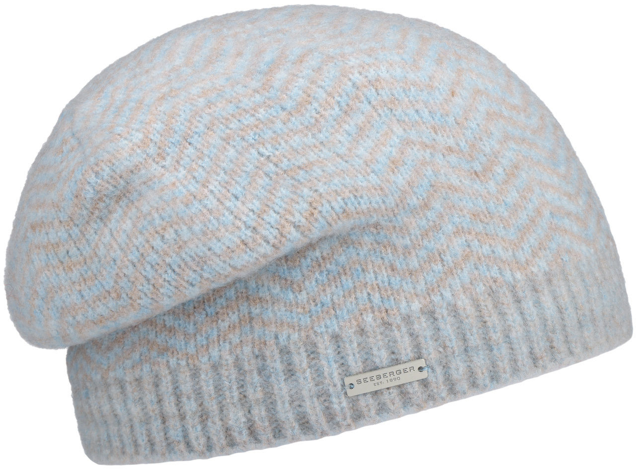 Seeberger Czapka Dzianinowa Damola by szaro-niebieski, One Size