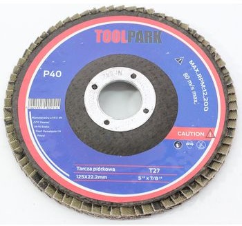 Toolpark Tarcza do szlifowania piórkowa lamelka) 125mm P36 10 szt