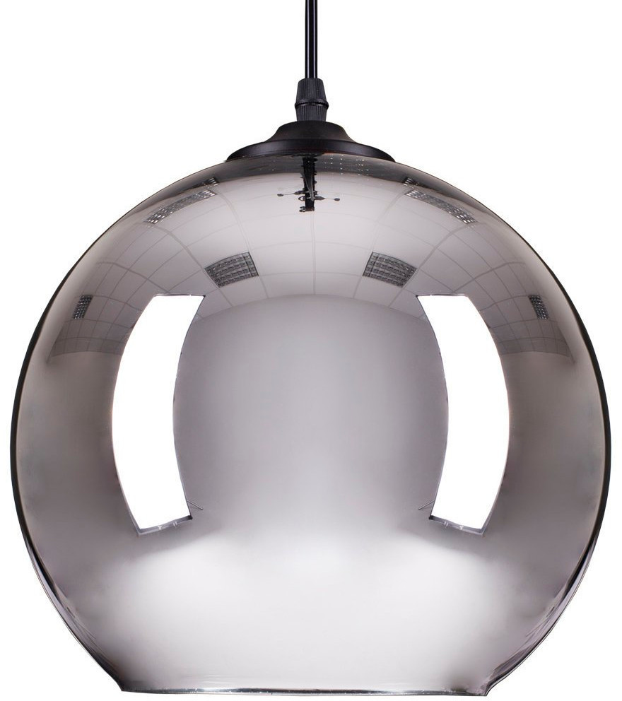 KKS LAMPA wisząca KKST-9021-M CHROM szklana OPRAWA zwis kula ball chrom KKST-9021-M CHROM