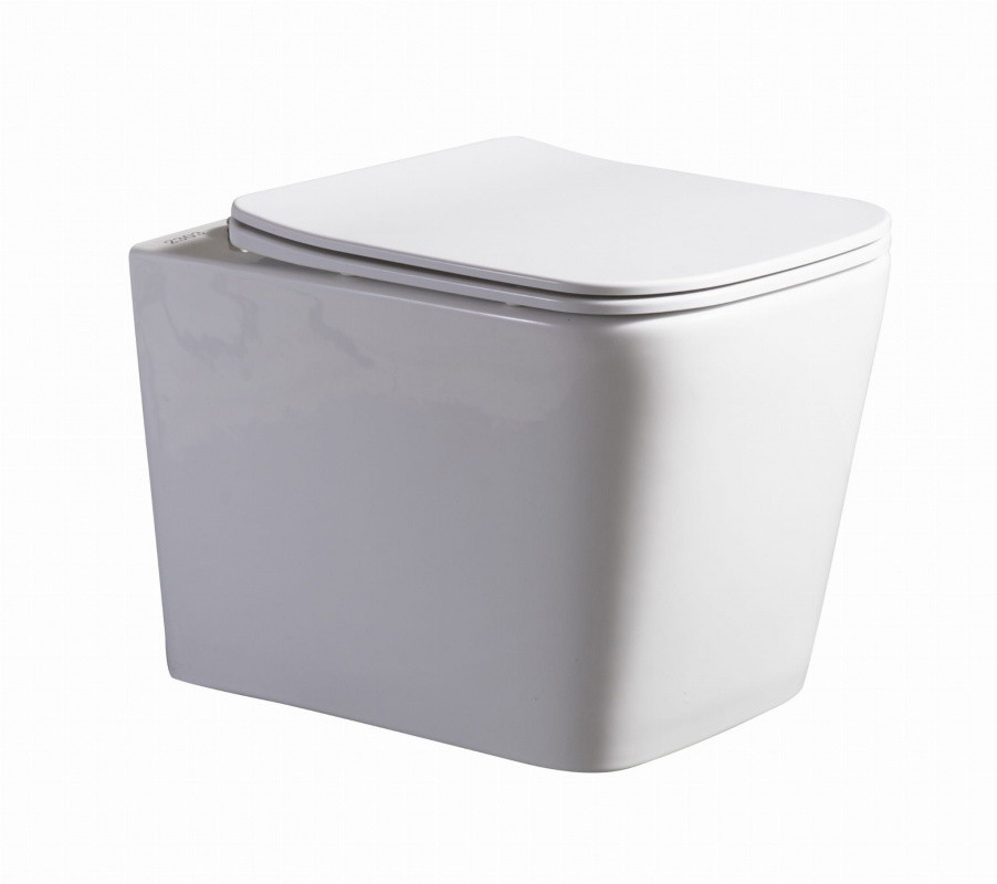 Lavita Maio Zestaw Toaleta WC 53x35 cm bez kołnierza + deska wolnoopadająca biała 5900378312208