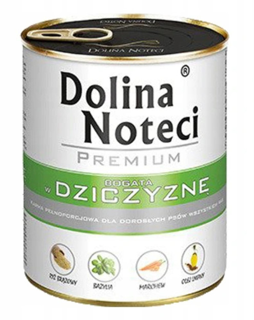 Dolina Noteci Premium Pies Dziczyzna Puszka 800g