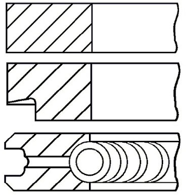 GOETZE Zestaw pierścieni tłokowych GOETZE 08-137600-00