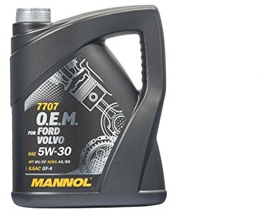 MANNOL 7707 O.E.M. 5W-30 API SN/CF do Ford Volvo olej silnikowy, 1 litr, 5 l MN7707-5