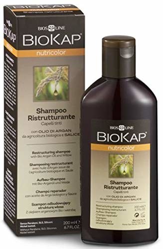 Biokap szampon do włosów farbowanych z ekologicznym olejem arganowym i korą wierzby, 200 ml