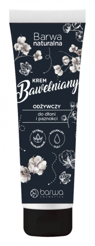 Barwa Odżywczy Krem Bawełniany do dłoni i paznokci BARKBA