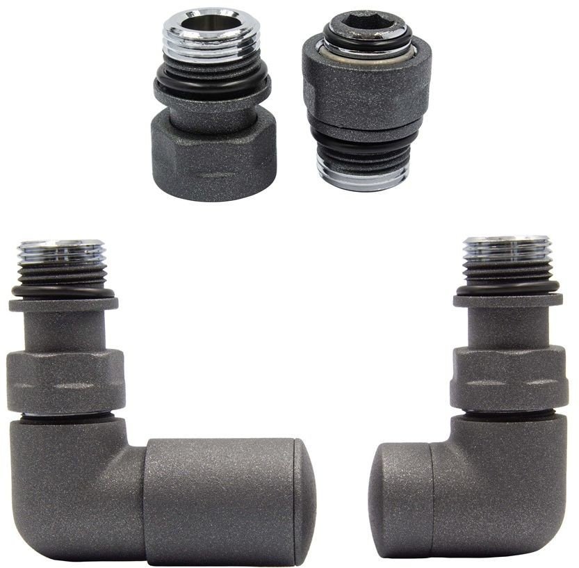 Varioterm Zawór regulacyjny Vision ze złączką PEX/CU /GZ1/2 /GW1/2 - grafit instalacja 1/2 - złączka GZ1/2 lewy VIR05L(GZ1/2)