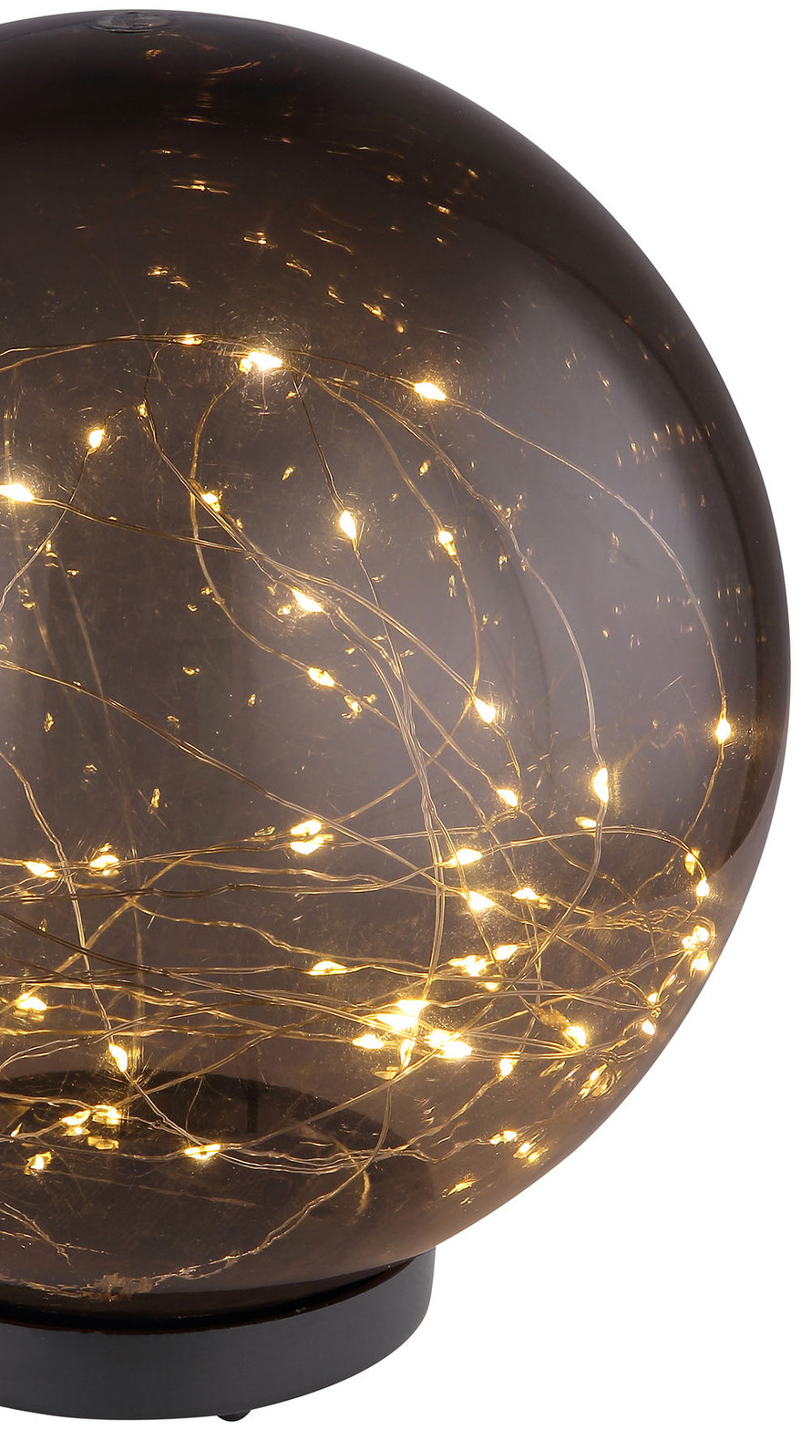 Globo Lampa solarna LED kula kolory dymu,  25 cm