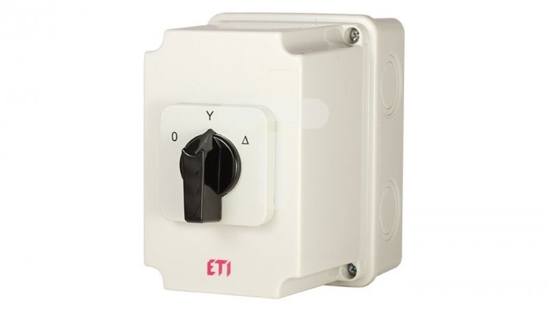 ETI polam Łącznik krzywkowy 0-gwiazda-trójkąt 3P 25A /w obudowie/ ETICAM CS 25 12 PN1 004773217 004773217