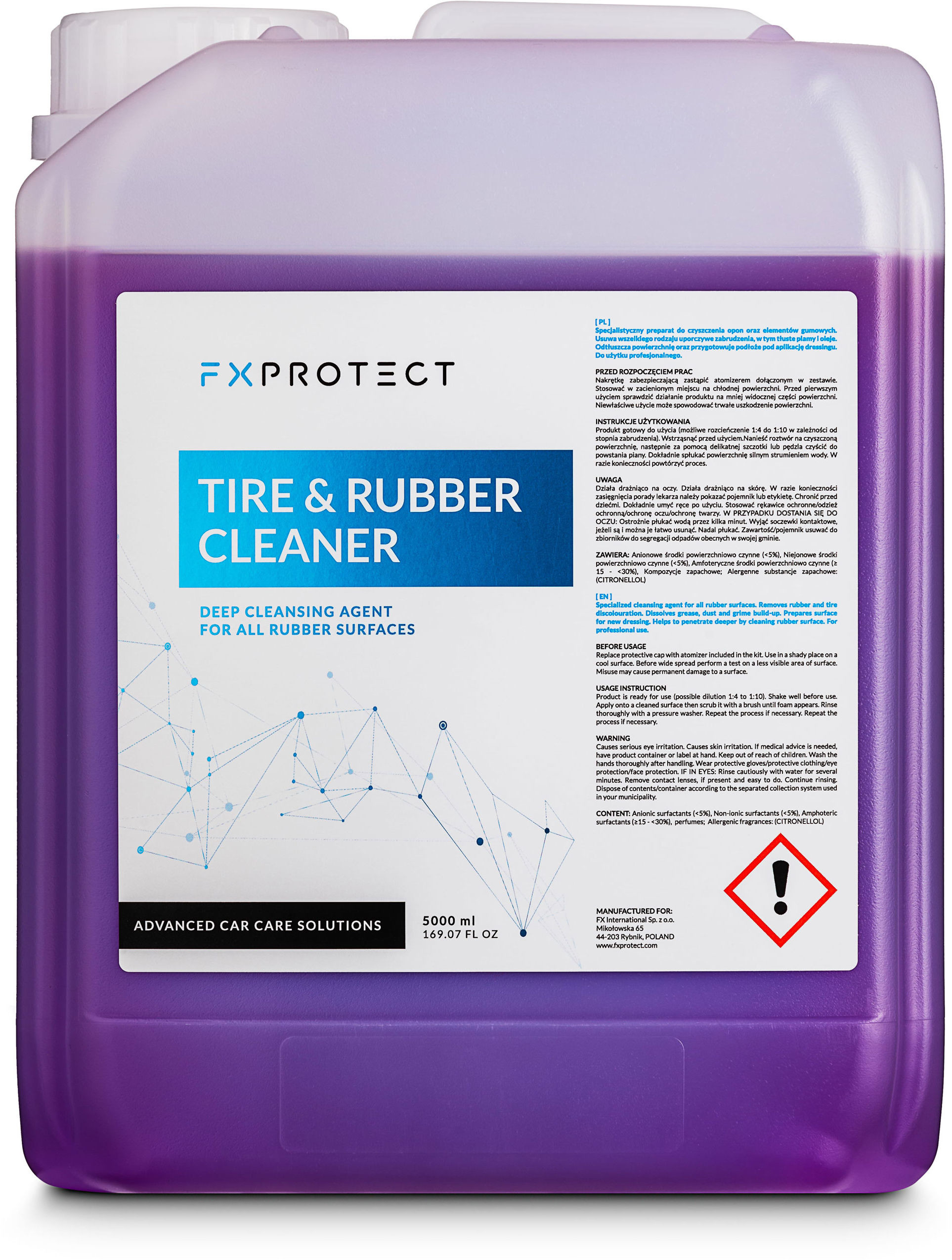 Fx protect FX Protect Tire & Rubber Cleaner  produkt do czyszczenia opon i elementów gumowych 5l FX000055