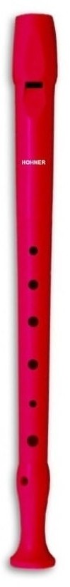 Hohner 9508 Red flet prosty sopran C plastik niemiecki etui