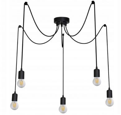 Zdjęcia - Żyrandol / lampa SuperLED Lampa sufitowa wisząca z serii Retro & Loft: Model SL6444 Pająk 5x E27 - C 