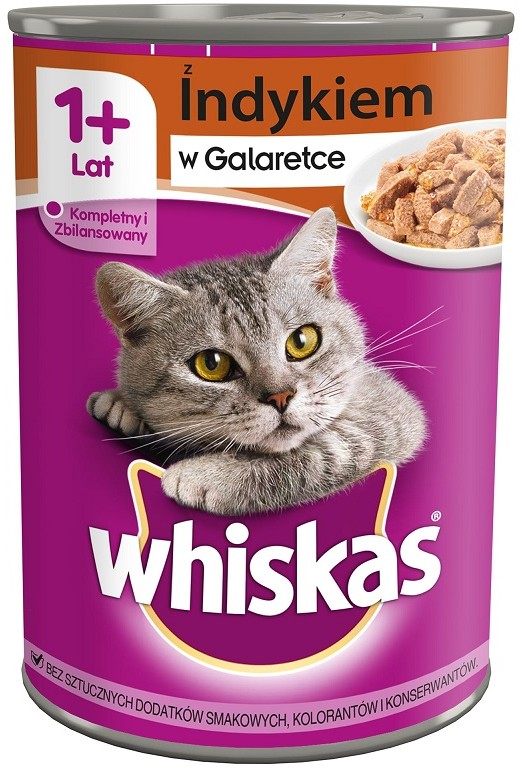 Whiskas Adult Indyk puszka 400g
