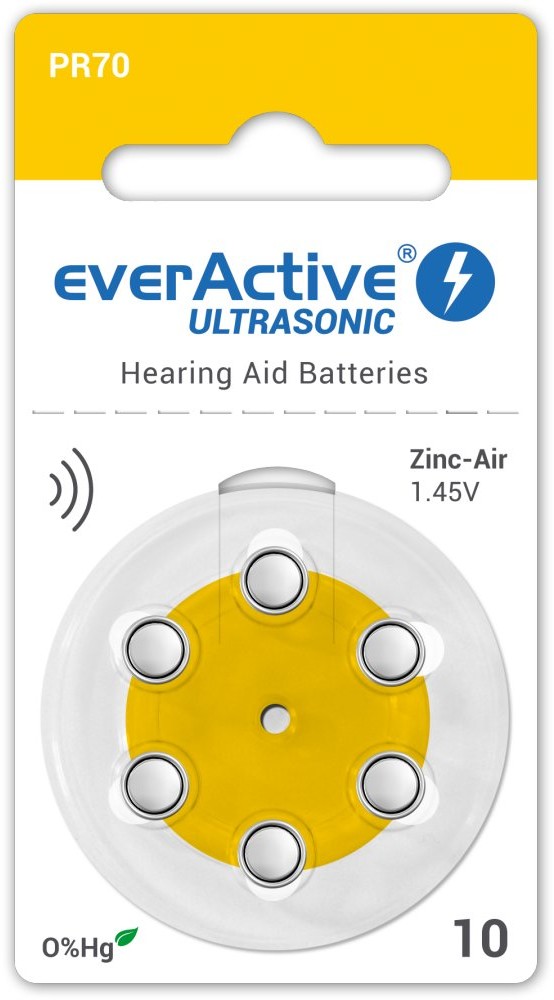 EverActive 30 x baterie do aparatów słuchowych ULTRASONIC 10