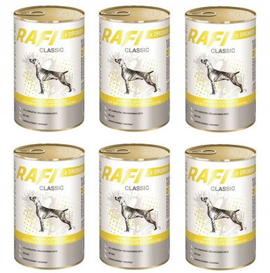 Dolina Noteci Rafi Classic z drobiem 1240 g x 6 sztuk