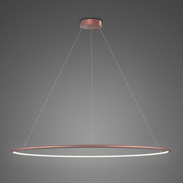 Altavola Design Lampa wisząca Nowoczesna lampa sufitowa ledowa do sypialni Altavola NO.1 okręgi LED LA073/P_150_in_4k_rose_gold_dimm LA073/P_150_in_4k_rose_gold_dimm
