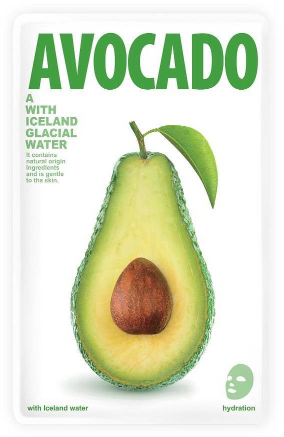 Blue Dot Mask A With Iceland Glacial Water odżywcza maseczka w płacie Avocado 20g