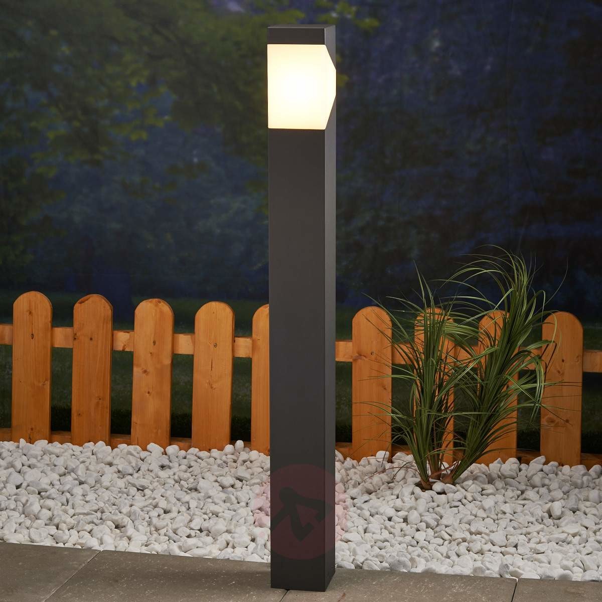 Lampenwelt Aluminiowy LED słupek oświetleniowy Kiran