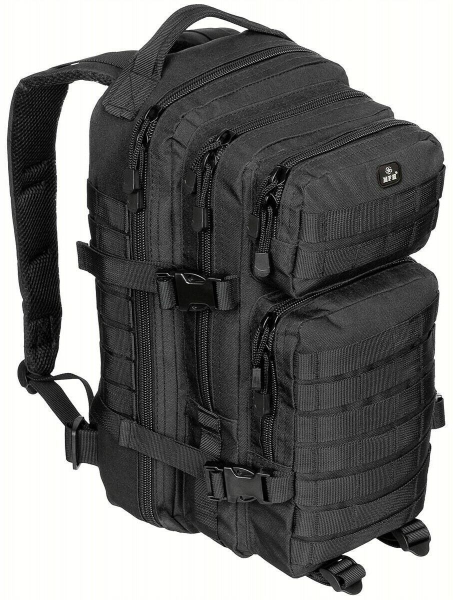 MFH Plecak US Assault I 30 l Black (30333A) 30333A