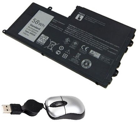 Amsahr amsahr 0pd19  05 bateria zamienna do Dell Latitude 3550  0123, 3550, czarnym 0dfvyn, 58dp4 (obejmują Mini mysz optyczna), 7.4 V, 7600 mAh/58 WH, 4 Cell 0PD19-05