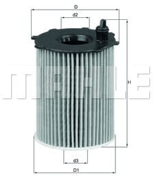 MAHLE Aftermarket GmbH mahle oryginalny filtr OX 171/2D1 oleju OX171/2D1