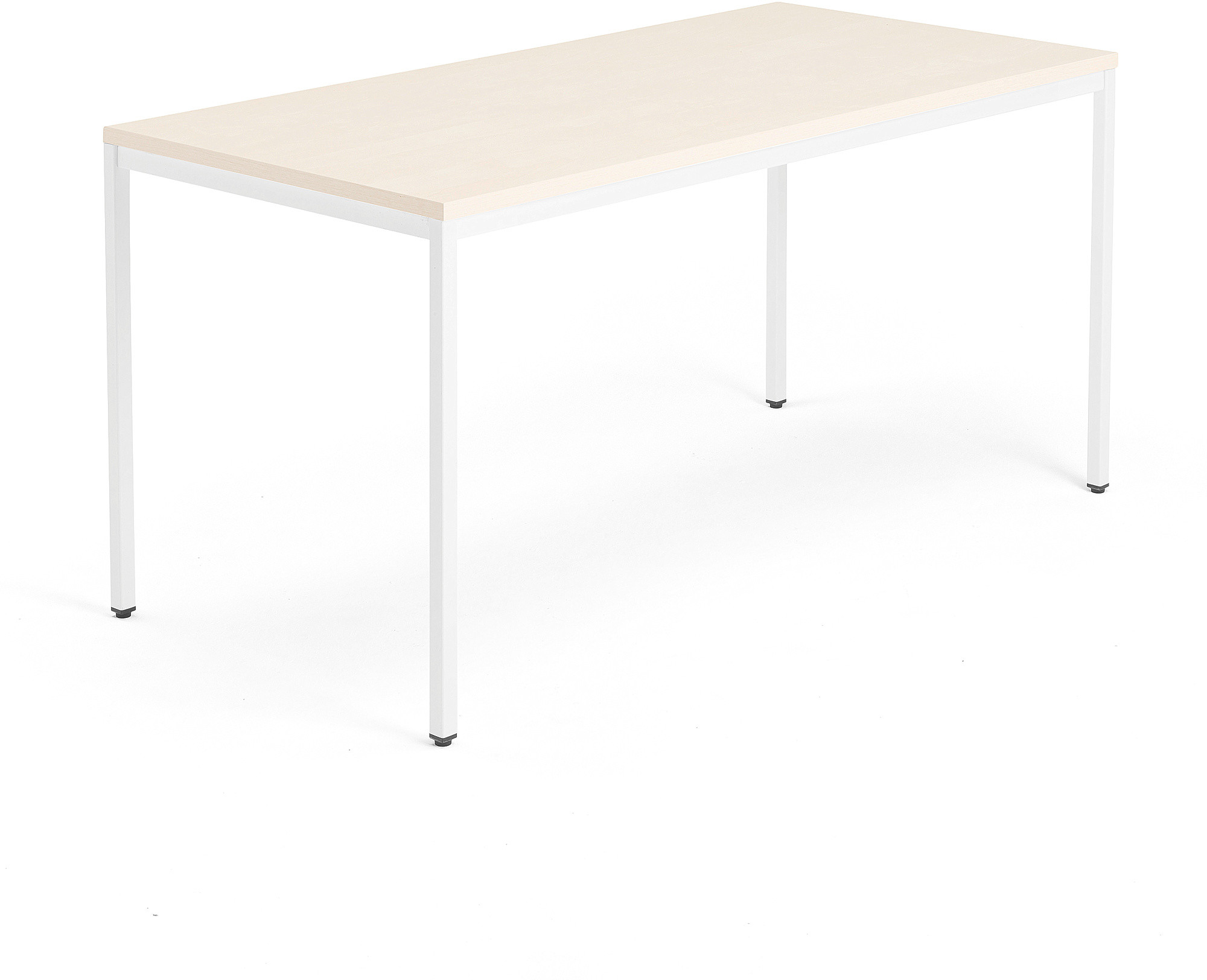 AJ Stół MODULUS 1600x800 mm biała rama brzoza 1613532