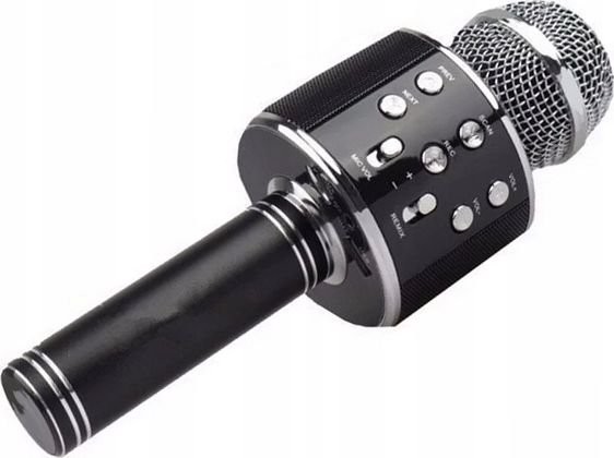 Xrec Mikrofon  Mikrofon Karaoke Głośnik Bluetooth WS858 Czarny SB5422