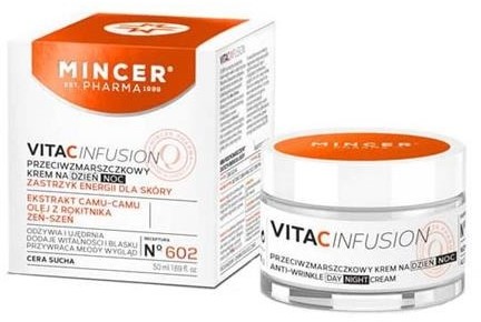 Mincer Pharma Pharma Vita C Infusion przeciwzmarszczkowy krem na dzień/noc No.602 50ml 49269-uniw