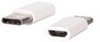 Pozostali Adapter ładowarki - micro usb na usb typ C - Biały
