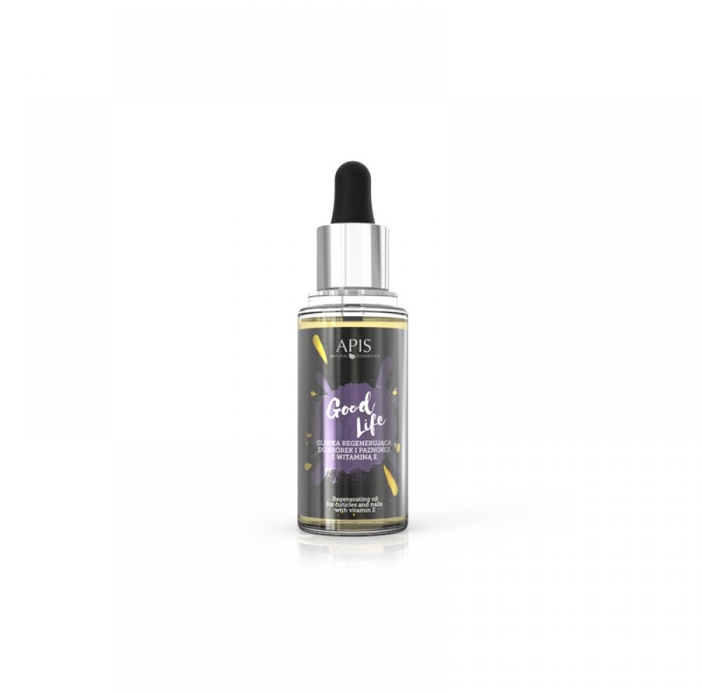 Apis Professional Oliwka regenerująca do skórek i paznokci z witaminą E Apis Good Life 30 ml apis-4590