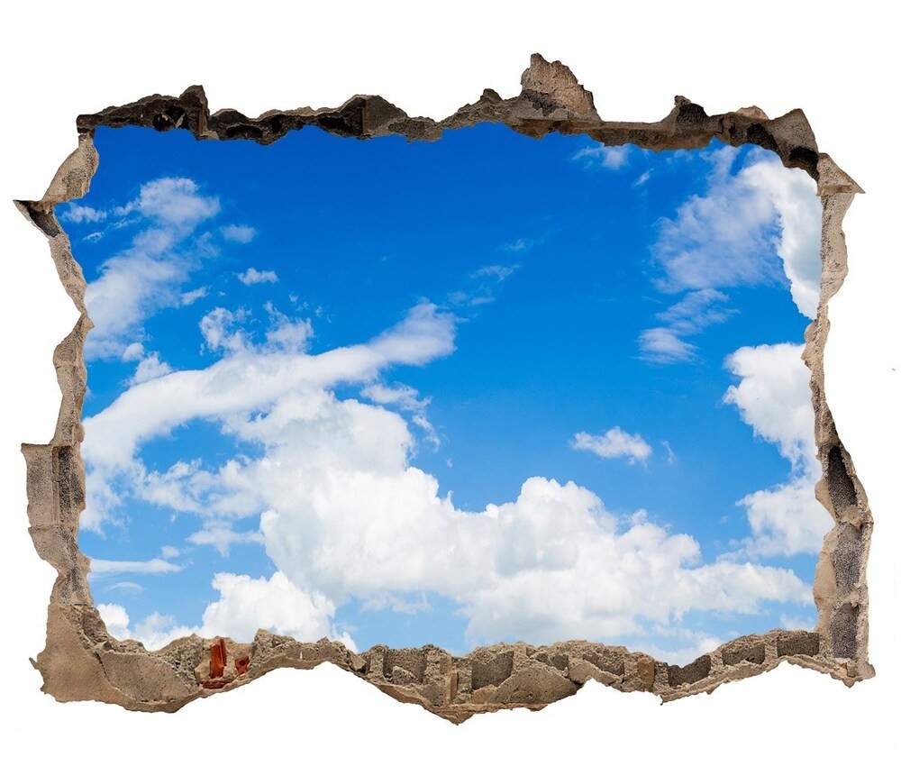 Wallmuralia.pl naklejka fototapeta 3D widok Chmury na niebie