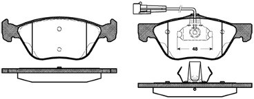 RoadHouse Zestaw klocków hamulcowych, hamulce tarczowe 2589.02
