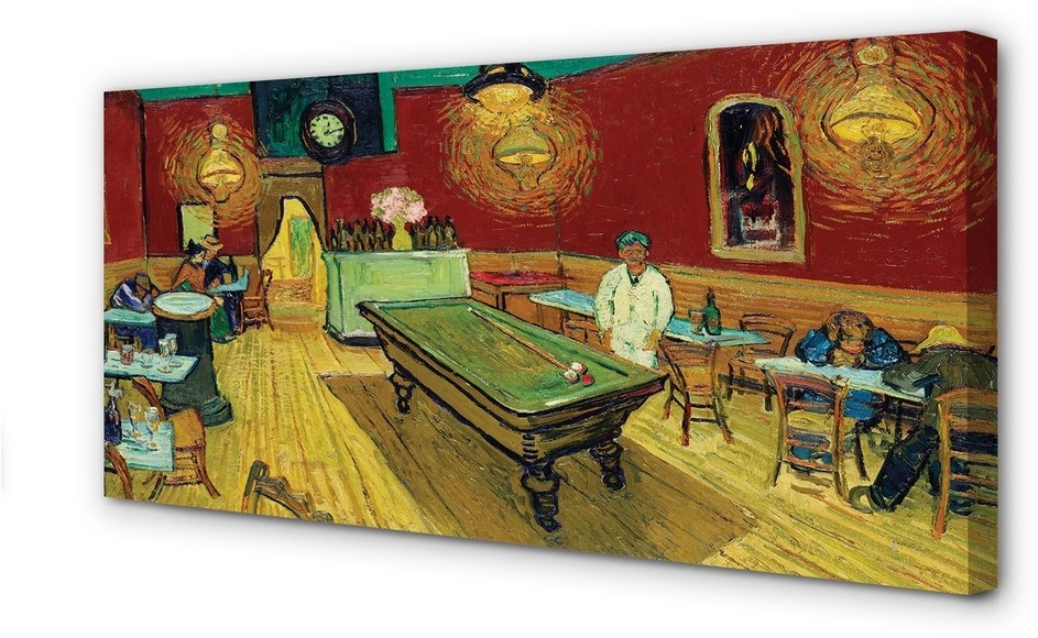 PL Tulup Obrazy na płótnie Sztuka nocna kawiarnia 120x60cm