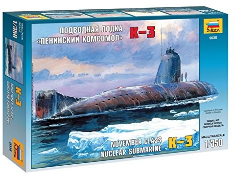 Zvezda 500789035 1: 350 K-3 Soviet Atom u-Boot