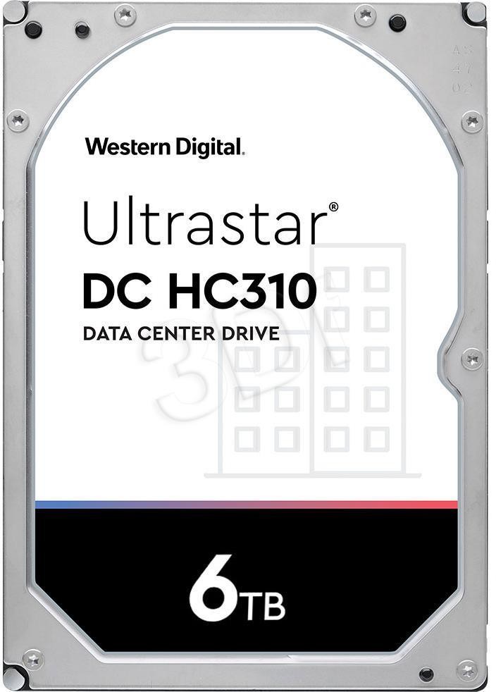Western Digital Dysk serwerowy HDD Ultrastar DC HC310 (7K6) HUS726T6TALN6L4 (6 TB; 3.5&quot;; SATA III) 0B35946