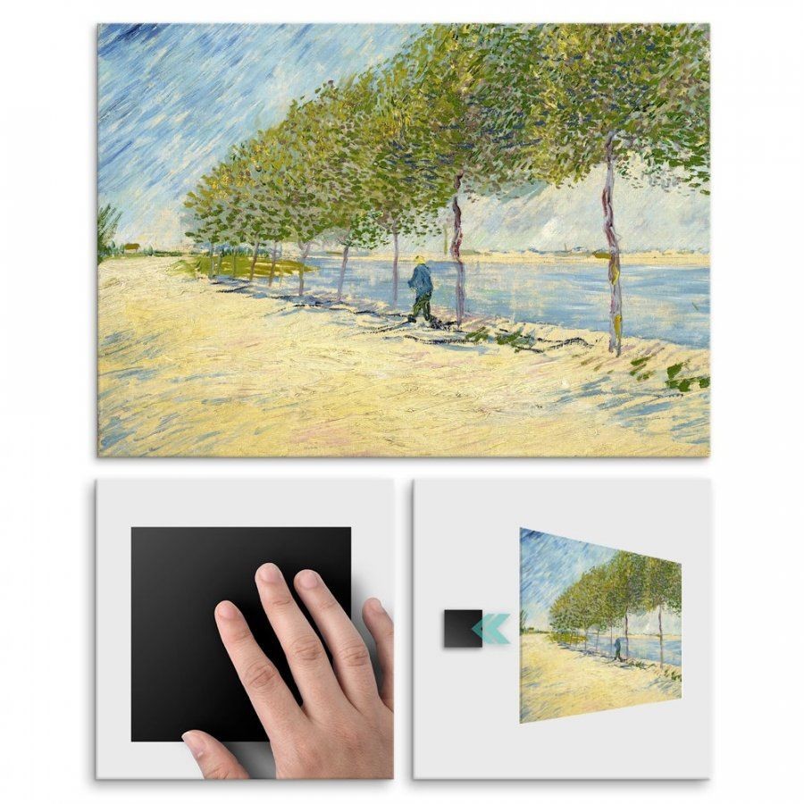 Pix4home Plakat metalowy Vincent Van Gogh By The Seine L POS-L-02134