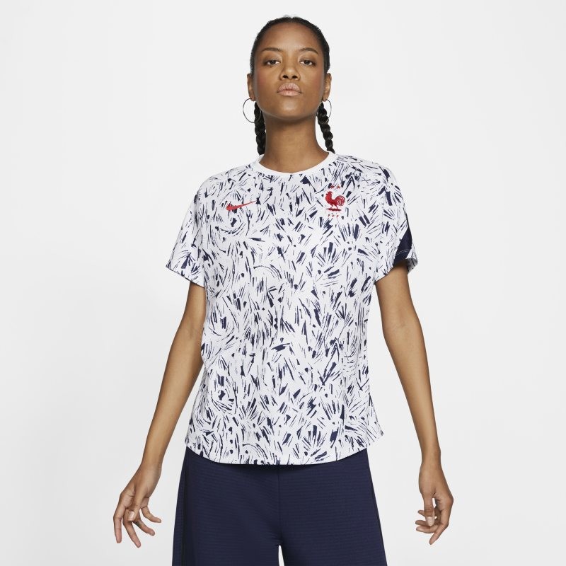 Nike Damska koszulka piłkarska z krótkim rękawem FFF - Biel