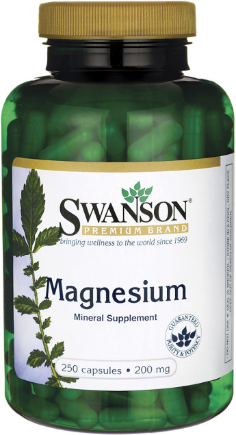 SWANSON Magnez (tlenek) 200mg 250kaps