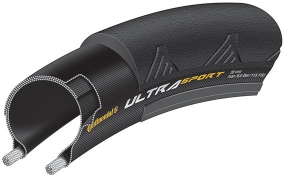 Continental opona rowerowa ULTRA SPORT II 700x25c czarna zwijana