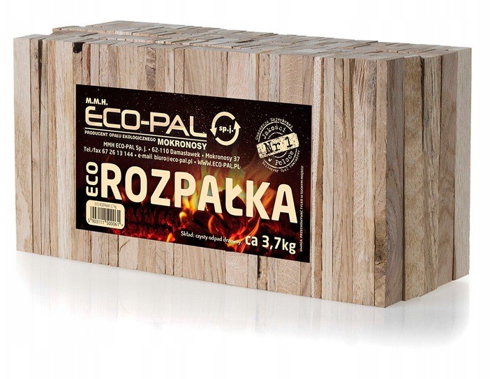 Eco-pal rozpałka do kominka, pieca 3,7kg