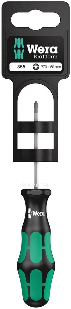 Wera 355 PZ SB Wkrętak krzyżowy Pozidriv, na blistrze PZ 0x60 05100055001