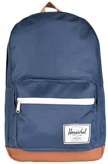 Herschel Pop Quiz Backpack Plecak 45 cm z przegrodą na laptopa navy tan synthetic leather 10011-00007