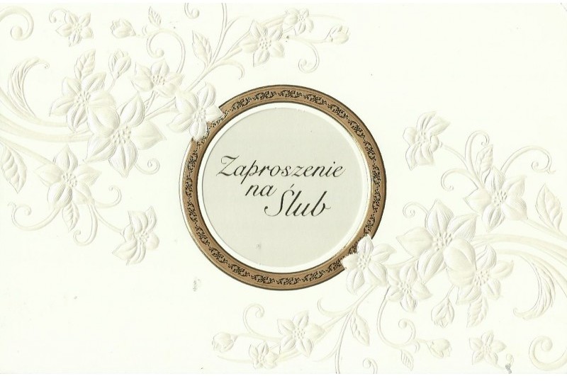 PAN DRAGON KARNET ZAPROSZENIA NA ŚLUB LUX + KOPERTA