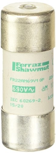 Schneider Electric DF3FA10 Bezpiecznik DF3-FA, rozmiar OM 22 x 58 mm, cylindryczny 10 A/690 V, VE=10ST DF3FA10